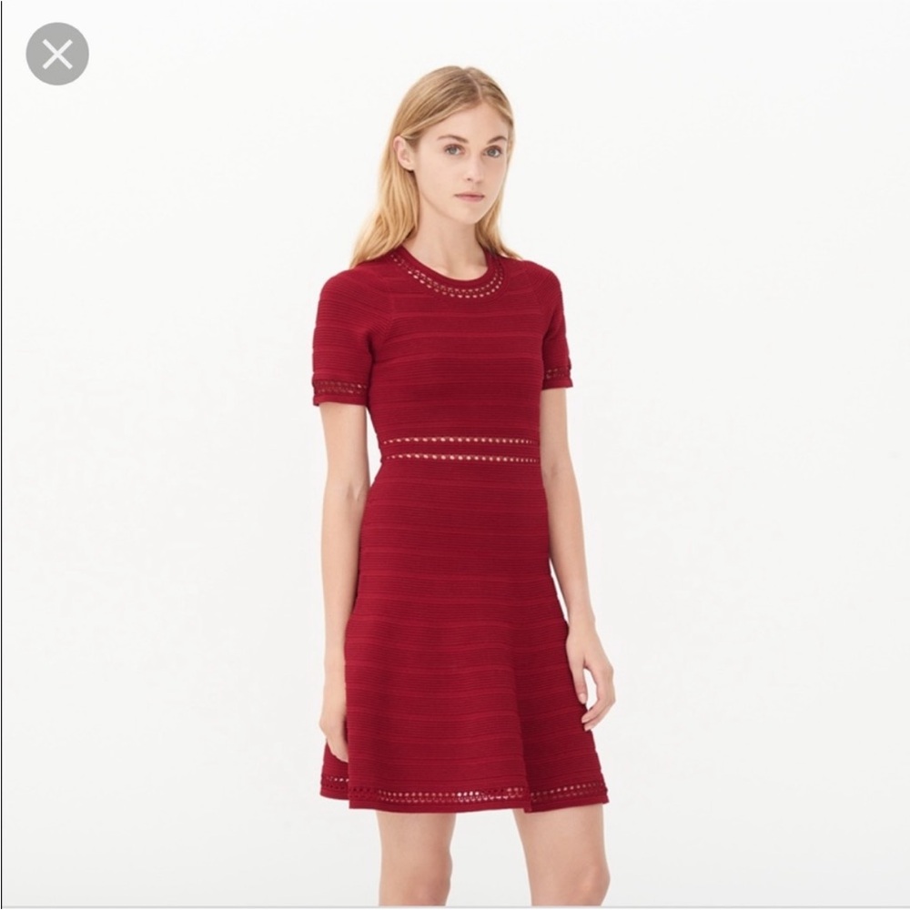 Sandro burgundy Knit Dress